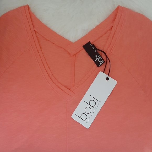 *FINAL SALE* NWT Bobi Double V-Neck Tee - Picture 7 of 7